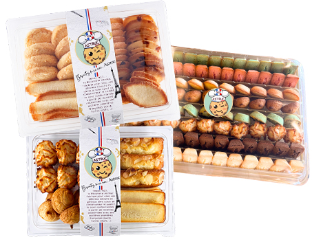 Différents assortiments gourmands